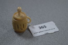 Small Carved Ivory Tape Measure