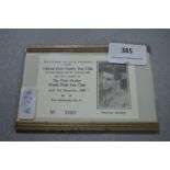 Official Elvis Presley Fan Club Members Card 1966/67