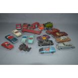 Seventeen Play-worn Dinky Diecast Vehicles