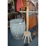 Galvanised Dolly Tub with Dolly Stick and Water Pump