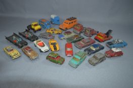 Twenty Five Play-worn Corgi Diecast Vehicles
