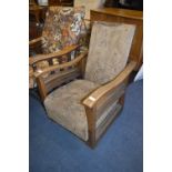 Oak Framed Reclining Armchair