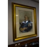 Gilt Framed Chromolithograph Print - Queen Victoria