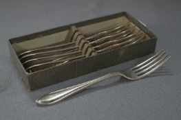 Set of Six Hallmarked Silver Forks - Sheffield 1934, Approx 296g