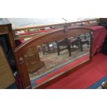 Mahogany Framed Over Mantel Mirror