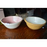 T.G.Green Mixing Bowl and a Brown Glaze Mixing Bowl