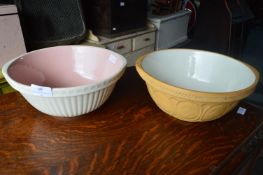 T.G.Green Mixing Bowl and a Brown Glaze Mixing Bowl