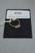 18cT Gold Ring set with Three Diamonds