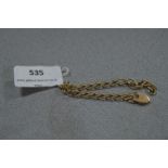 9ct Gold Chain Bracelet - Approx 11.9g