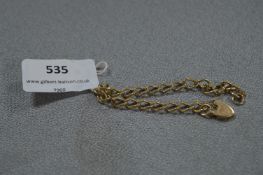 9ct Gold Chain Bracelet - Approx 11.9g