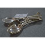 Set of Six Hallmarked Silver Teaspoons - Sheffield 1904, Approx 129g