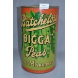 Large Shop Display Advertising Tin "Bachelors Bigga Peas"
