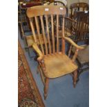 Elm & Beech Slatback Kitchen Armchair