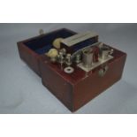 Mahogany Cased Electric Shock Medical Instrument