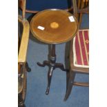 Edwardian Mahogany Inlaid Wine Table