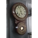 American Advertising Wall Clock - Vanner & Prest Molliscorium Comport Embrocation