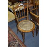 Bentwood Chair with Turned Back with Upholstered Seat