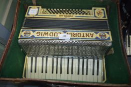 Antoria Ludwig Popular Accordion in Leather Case