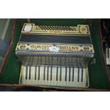 Antoria Ludwig Popular Accordion in Leather Case