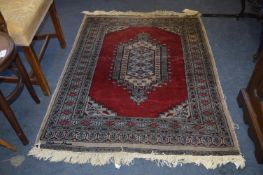 Red Persian Style Patterned Rug 133x98cm
