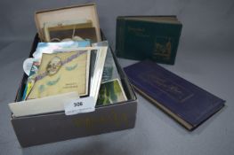 Collection of Various Postcards and Cigarette Card Albums