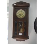 Oak Cased Pendulum Wall Clock