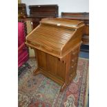 Oak Roll Top Clerks Desk