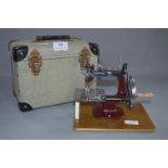 Child's Toy Sewing Machine with Travel Case