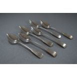 Set of Six Georgian Silver Teaspoons - Approx 105g