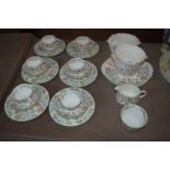 Minton Haddon Hall Tea Ware and Two Planters (29 Pieces)