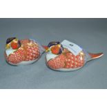 Pair of Royal Crown Derby Figurines - Pheasants