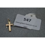9cT Gold Cross - Approx 1.1g