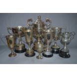 *Eight Silver Plated Trophies