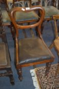 Victorian Mahogany Kidney Back Dining Chair
