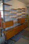 String Ladderax Style Four Section Wall Unit