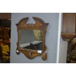 Walnut Framed Wall Mirror