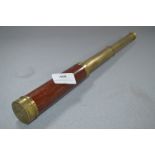 Wilson & Dixie of London Four Section Brass & Mahogany Telescope