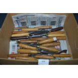 Box Containing Wood Working Chisels