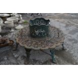 Ornate Cast Iron Tree Bench