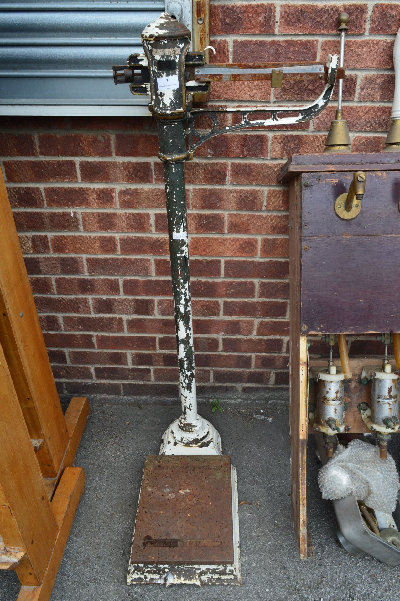 Allen & Hanbury of London Cast Iron Platform Scales