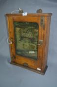 Early Edwardian Oak Case Penny Arcade Game "The Clown"