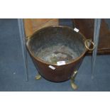 Large Copper & Brass Coal Bucket