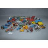 Play-worn Diecast Commercial Vehicles and Tractors