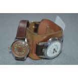 One RNIB and One Roamer Wristwatches with Leather Straps