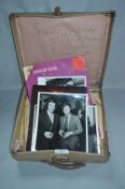 Small Case Containing Theater Programmes, Newspapers and Promotional Photos