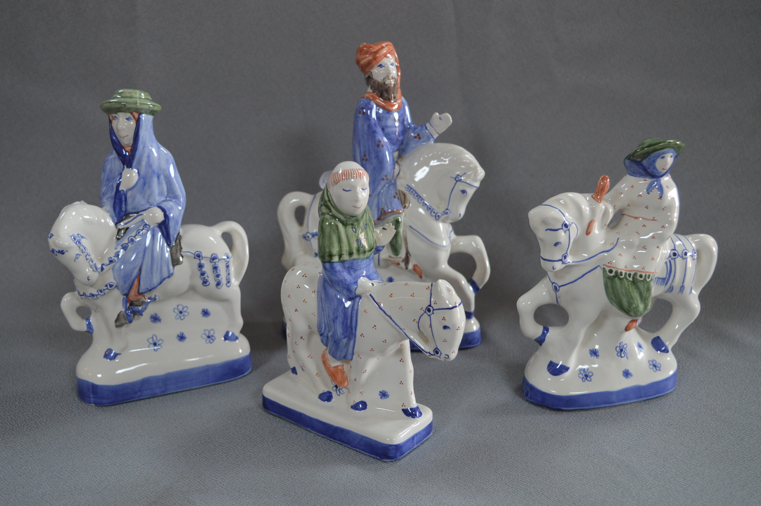 Set of Four Rye Canterbury Tales Figurines
