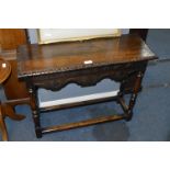 Early 19th Century Carved Oak Hall Table