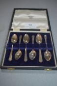 Cased Set of Six Teaspoons - Sheffield 1947, Approx 64g