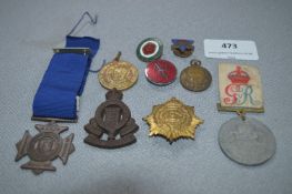 Collection of Military Badges, Commemorative Coins, etc.