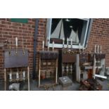 Six Barpump Cabinets with Pump Accessories